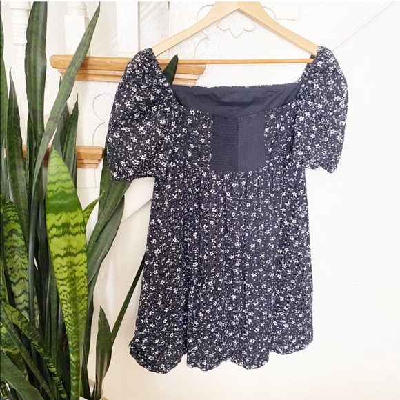 Anthro Maeve blue eyelet floral pattern mini dress - Picture 6 of 6